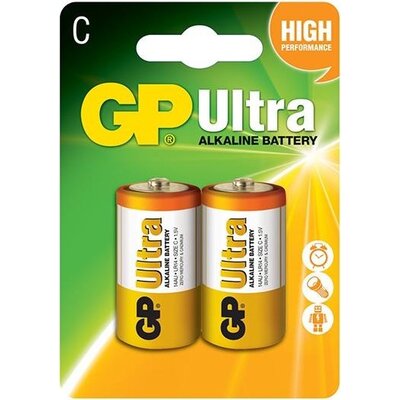 Алкална батерия GP ULTRA LR14 /2 бр. в опаковка/ 1.5V