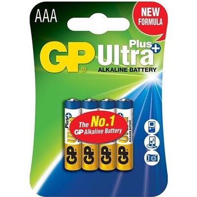 Алкална батерия GP ULTRA PLUS LR03 AAA /4 бр. в опаковка/ блистер 1.5V