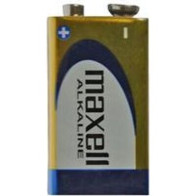 Алкална батерия MAXELL 6LF22 /6LR61/ /9V/ 1 бр., 12 бр/кут. - ML-BA-6LF22