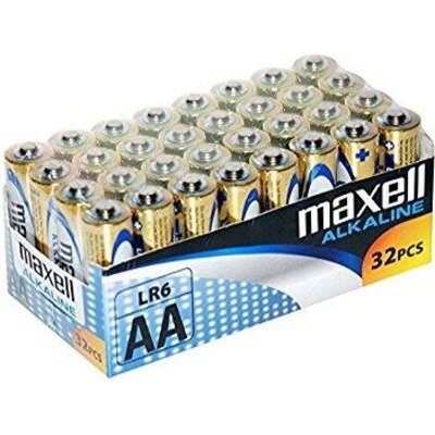 Алкални батерии MAXELL LR6 1,5V AA 32 бр. pack - ML-BA-LR6-32PK