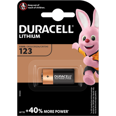 Батерия литиева Фото DURACELL CR-123 3V