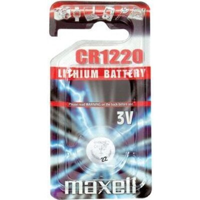 Бутонна батерия литиева MAXELL CR1220