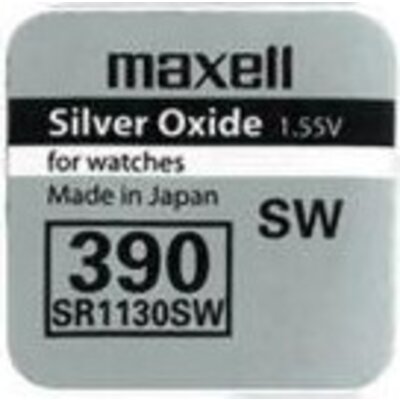 Бутонна батерия сребърна MAXELL SR 1130 SW /AG10/ 389/390/  1.55V - ML-BS-SR-1130-SW