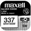 Бутонна батерия сребърна MAXELL SR416 SW 1.55V / 337