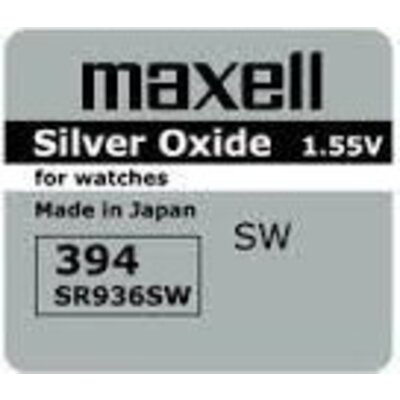 Бутонна батерия сребърна MAXELL SR936 SW /AG9/, 394 1.55V