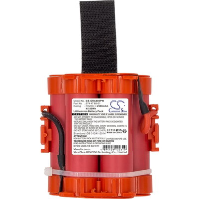 Батерия Cameron Sino, За косачка робот GARDENA Mahroboter R40Li, R38LI  HUSKVARNA Automower 105, 305,308 586  18V 2500mAh Camero