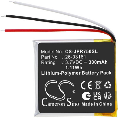 Батерия за за безжични  Bluetooth слушалки Jabra Engage 75, Engage 65 LiPo 3.7V 300mAh CAMERON SINO
