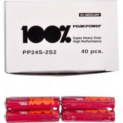 Цинк карбонова батерия GP R6  PEAKPOWER  PP-S2 /2 бр. в опаковка/ shrink 1.5V
