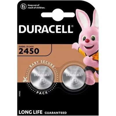 Батерия литиевa CR2450  3V 2pk блистер DURACELL /цена за 2 батерии/