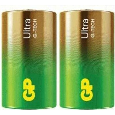 Алкална батерия GP ULTRA LR20 /2 бр. в опаковка shrink/ 1.5V GP-BA-13AU21-S2