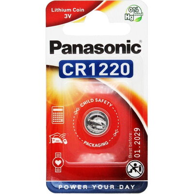 Бутонна батерия литиева PANASONIC  CR1220 3V