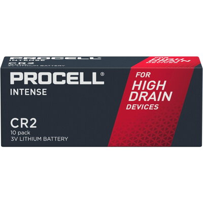 Батерия литиева индустриална CR2 3V  10 бр. в опаковка PROCELL INTENSE DURACELL /цена за 10 бр. батерии/