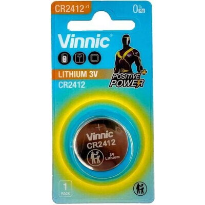 Бутонна батерия литиева 3V CR2412  VINNIC