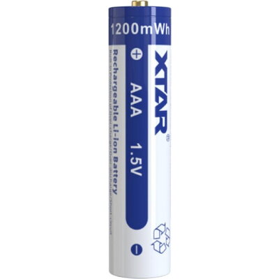 Акумулаторна батерия LiIon 10440 AAA R03  1,5V 750mAh 4 бр. в PVC кутия  XTAR