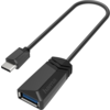 Адаптер HAMA USB-C мъжко - USB 3.2 Gen 1 A женско, 5Gbit/s, 0.15 м., Черен