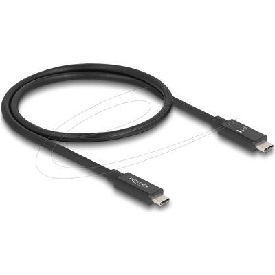 Delock Кабел E-Marker USB-C, 80 Gbps, 16K 60 Hz, PD 3.1 240 W, 0.5 m, черен