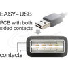 Кабел Delock EASY-USB-A 2.0 мъжко към USB Mini-B мъжко, 1m , черен