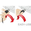Кабел Delock EASY-USB 2.0 Type-A мъжко angled left / right > USB 2.0 Type Micro-B мъжко 0,5 m