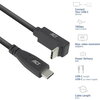 ACT Кабел USB-C - USB-C, 10Gbps, 60W, 0.5 м, конектори - 1x прав и 1x на 90° up/down angled