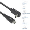 ACT Кабел USB-C - USB-C, 10Gbps, 60W, 1 м, конектори - 1 x прав и 1 x на 90° up/down angled