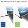 ACT Кабел USB-C - USB-C, 10Gbps, 60W, 1 m, конектори 90° left/right, up/down angled