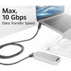 ACT Кабел USB-C - USB-C, 10Gbps, 60W, 1 m, конектори 90° left/right, up/down angled