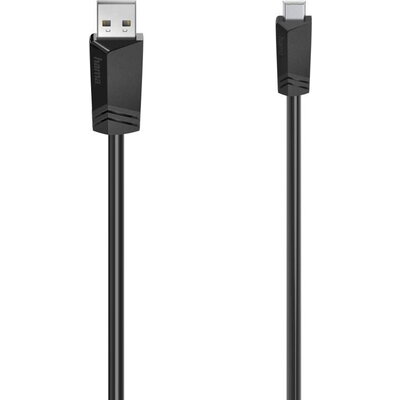 HAMA Кабел USB Mini-B - USB-A, 480 Mbit/s, 0.75 m