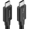 HAMA Кабел "USB-C" Thunderbolt-5, 80 Gbit/s, 5A, 240W, Ultra-HD 8K, 1.00 m