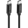 Hama Кабел за зареждане, "Fabric", USB-C - USB-C, 100 W, 1.5 m, Nylon, black