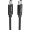 Hama Кабел за зареждане, "Fabric", USB-C - USB-C, 100 W, 3 m, Nylon, black