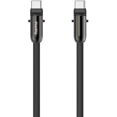 Hama Кабел за зареждане, USB-C, 2 в 1 с връзка за телефон, 1.2 m, черен Hama Кабел за зареждане, USB-C, 2 в 1 с връзка за телефон, 1.2 m, черен