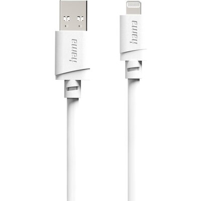 HAMA Кабел за зареждане USB-А -Lighntning , 2 m, Бял