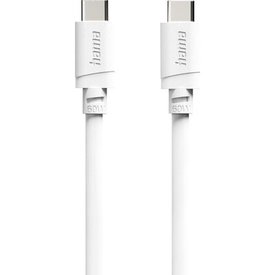 HAMA Кабел USB-C - USB-C, 60W, 2 м, бял
