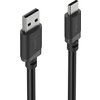 HAMA Кабел USB-A - USB-C, 2 м, черен