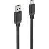 HAMA Кабел USB-A - USB-C, 2 м, черен