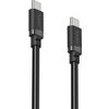 HAMA Кабел USB-C - USB-C, 60W, 0.5 м, черен