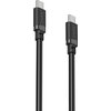 HAMA Кабел USB-C - USB-C, 60W, 0.5 м, черен