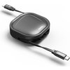 HAMA Прибиращ се кабел за зареждане, USB-C - USB-C, 60 W, 1 м
