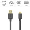 Кабел USB-C - USB-A 3.2 Gen.1 мъжко, 1.5 м, 5 GBit/s