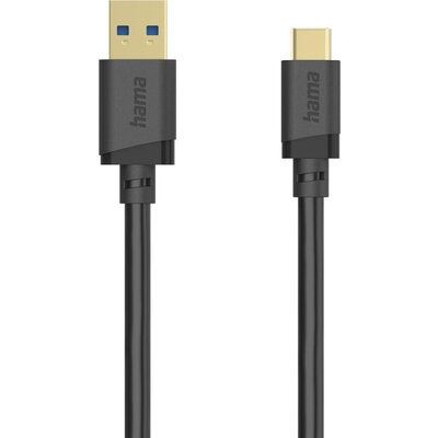 HAMA Кабел USB-A - USB-C 3.2 Gen.1 мъжко, 3.0 м, 5GBit/s