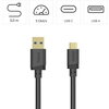 HAMA Кабел USB-A - USB-C 3.2 Gen.1 мъжко, 3.0 м, 5GBit/s