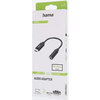 HAMA Аудио адаптер, USB-C мъжко - 3.5 mm аудио жак женско, Стерео, Черен