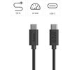 HAMA Кабел за зареждане USB-C - USB-C, 60 W, 1.2 м, черен