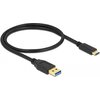 Кабел Delock USB-C мъжко - USB 3.2 A мъжко, 0.5 м