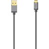 Кабел HAMA 200502, USB-C мъжко - USB-A мъжко, 0.75 м., 5 звезди, 480Mbit/s, Черен