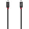 Кабел HAMA E-Marker, USB-C мъжко - USB-C мъжко, 40 Gbit/s, 5 A, 240 W, 80cm, Черен