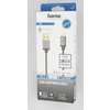 Кабел HAMA Elite USB-A мъжко - Lightning мъжко, 0.75 м., метал, Антрацит