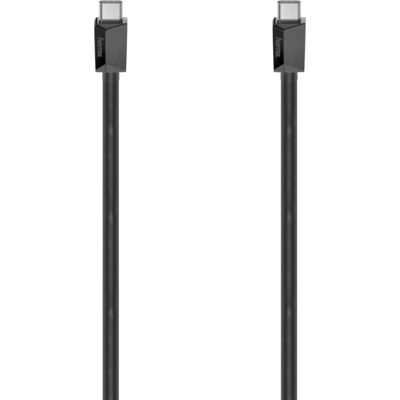 Кабел HAMA USB-C мъжко - USB-C мъжко, 0.75 м, 480Mb/s, USB 2.0, Черен