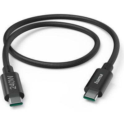 Кабел за зареждане Hama "Full-Featured" USB-C - USB-C, 240 W, USB 3.2 Gen1, 5Gbit/s, 1,5 m