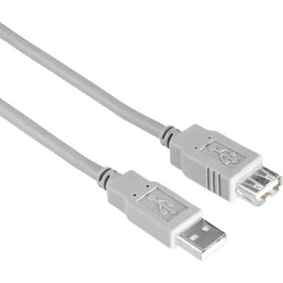 Удължителен кабел HAMA 200906 USB-A женско - USB-A мъжко, 3 м, Стандарт